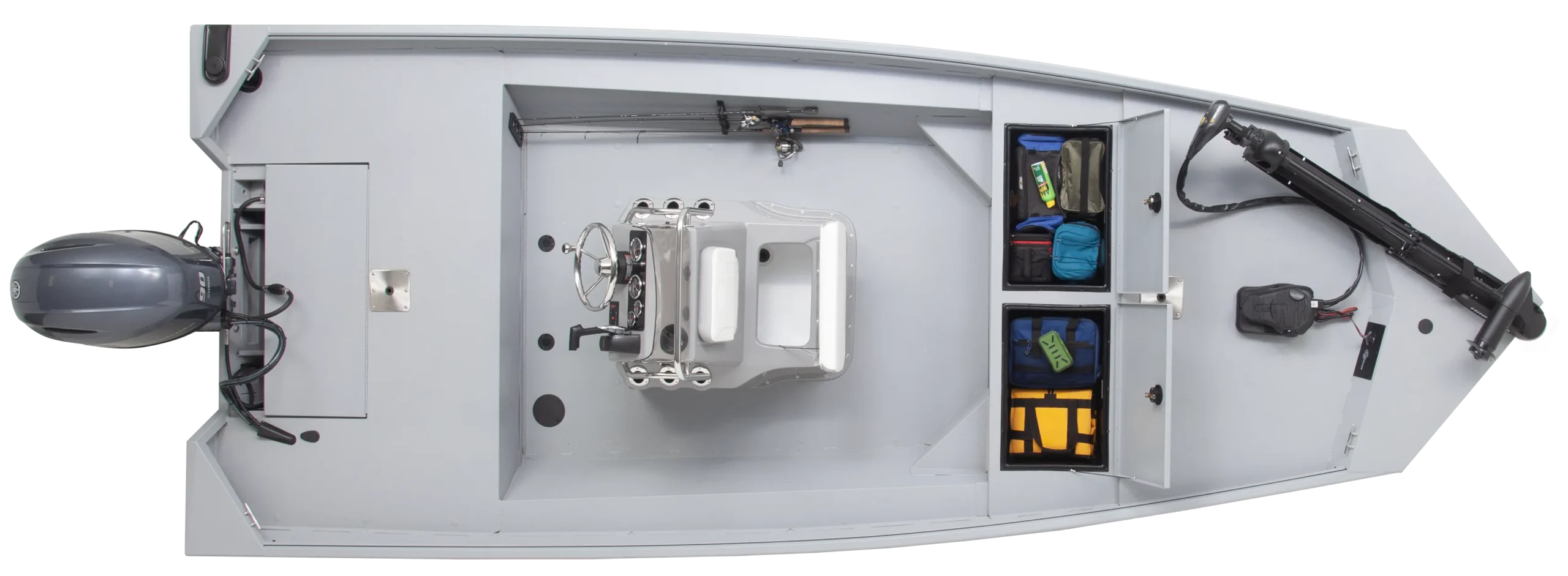 G3 Fishing Boats BAY 18 OVH Closed scaled Aluminum fishing boats