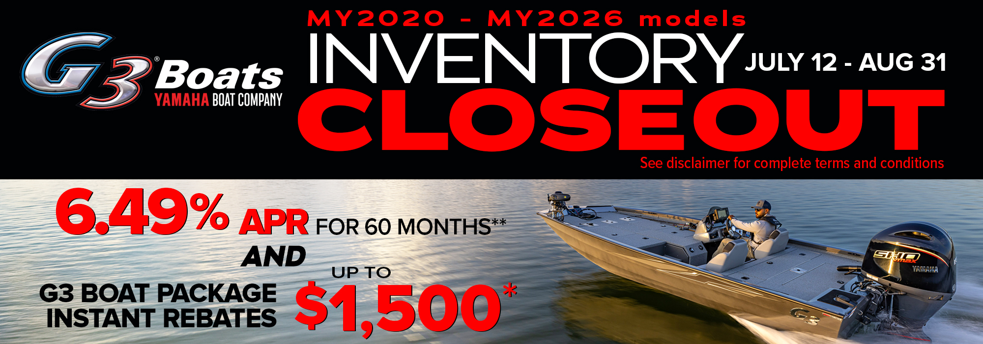 RE CA 7 12 2000 x 700 G3 BOATS Header